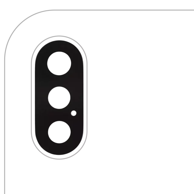 Lentila Camera Spate Cu Adeziv (Glass Only) Telefon iPhone X (10 Pack) AMPlus