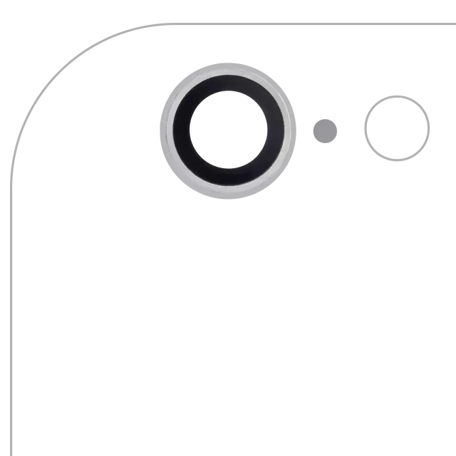 Lentile Camera Spate iPhone 6 / 6S (Silver) (10 Pack)