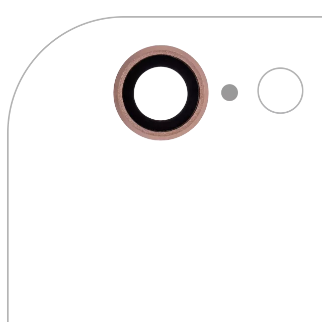 Lentile Camera Spate iPhone 6 / 6S (Rose Gold) (10 Pack) Premium
