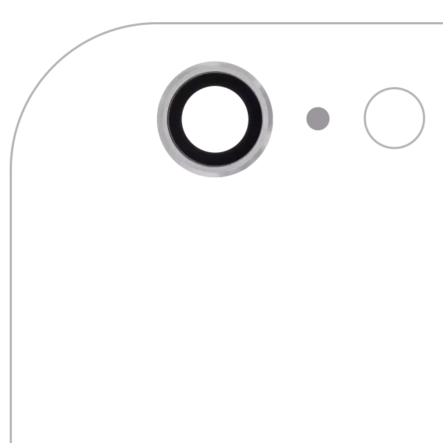 Lentile Camera Spate iPhone 6 Plus / 6S Plus (Silver) (10 Pack)