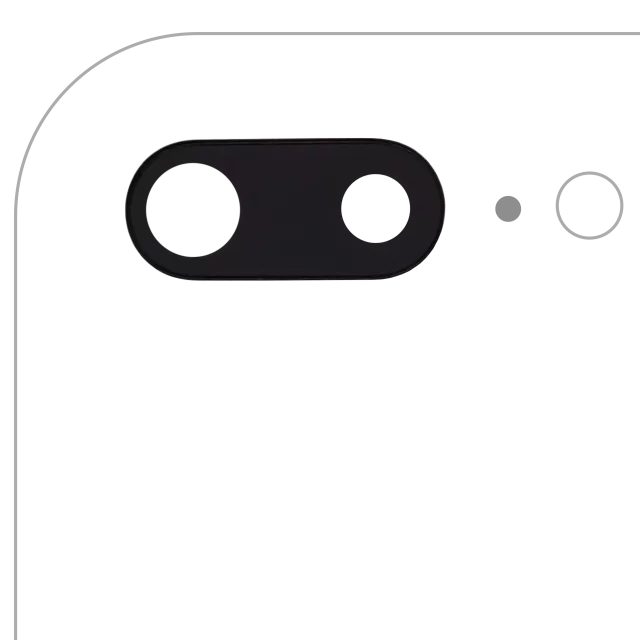 Lentila Camera Spate Cu Suport Si Rama iPhone 7 Plus (10 Pack) Premium