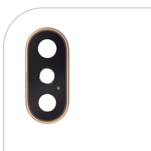 Lentila Camera Spate Cu Suport Si Rama iPhone XS / XS Max (Gold)