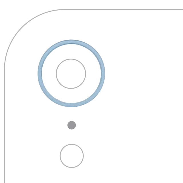 Inel Protectie Camera Spate iPhone XR (Blue) (10 Pack)
