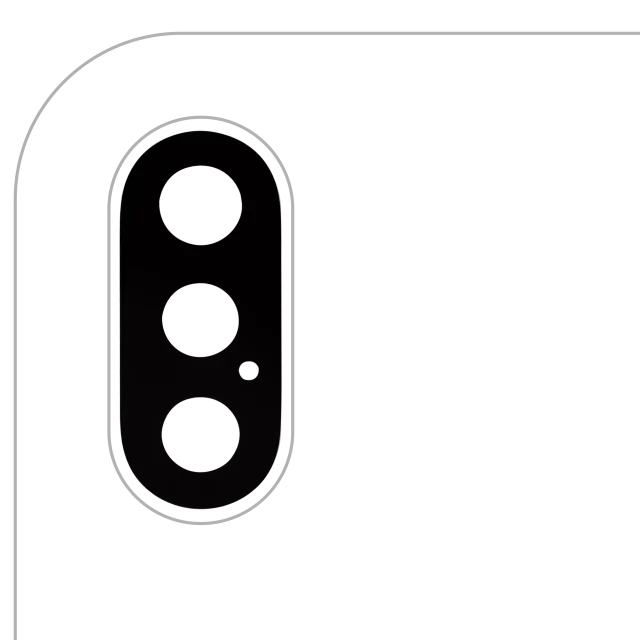 Sticla Camera Spate Cu Adeziv iPhone XS / XS Max Premium (10 Pack)