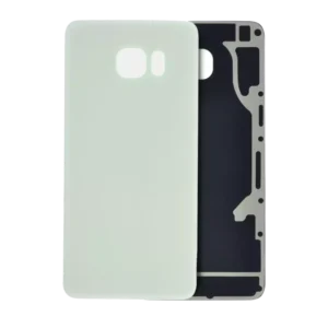 Capac Spate Sticla Samsung Galaxy S6 Edge Plus AMPlus (No Logo) (White Pearl)