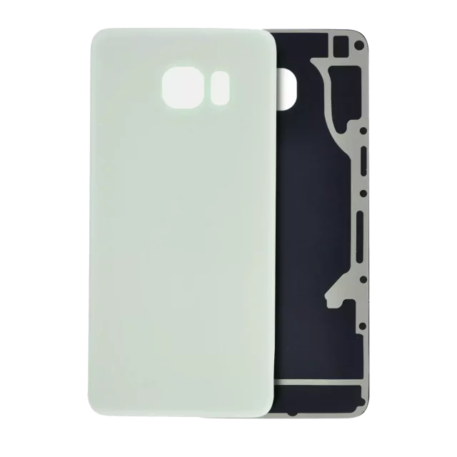 Capac Spate Sticla Samsung Galaxy S6 Edge Plus AMPlus (No Logo) (White Pearl)