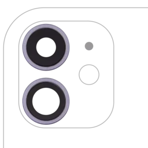 Lentila Camera Spate Cu Suport Si Rama iPhone 11 ( 2 Piece) AMPlus (Purple)
