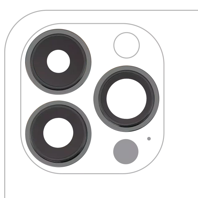 Lentila Camera Spate Cu Suport Si Rama iPhone 13 Pro / 13 Pro Max (Alpine Green) Premium