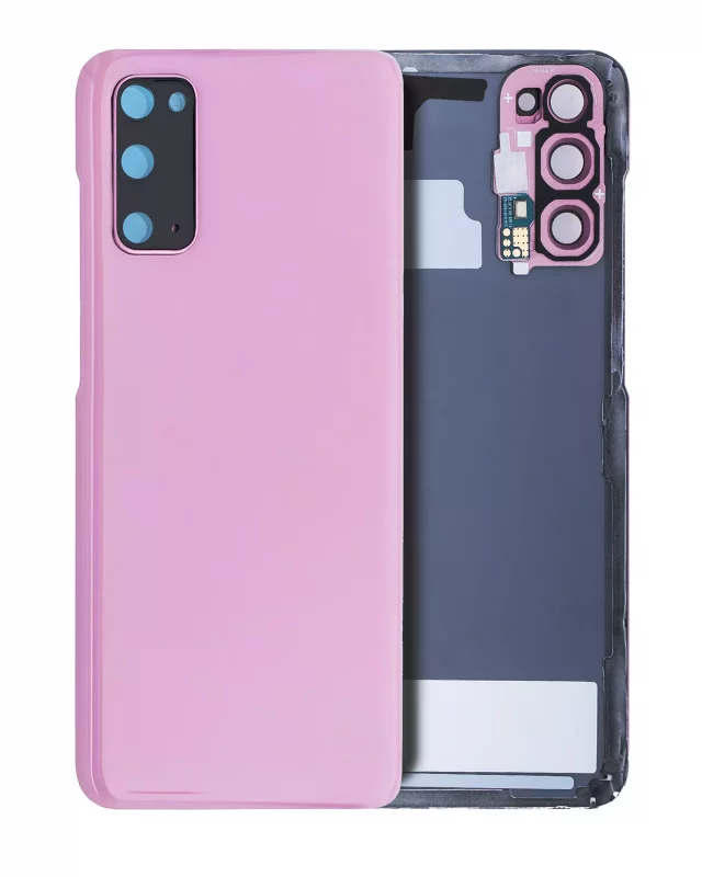 Capac Spate Sticla Samsung Galaxy S20 Service Pack Original (Cloud Pink)
