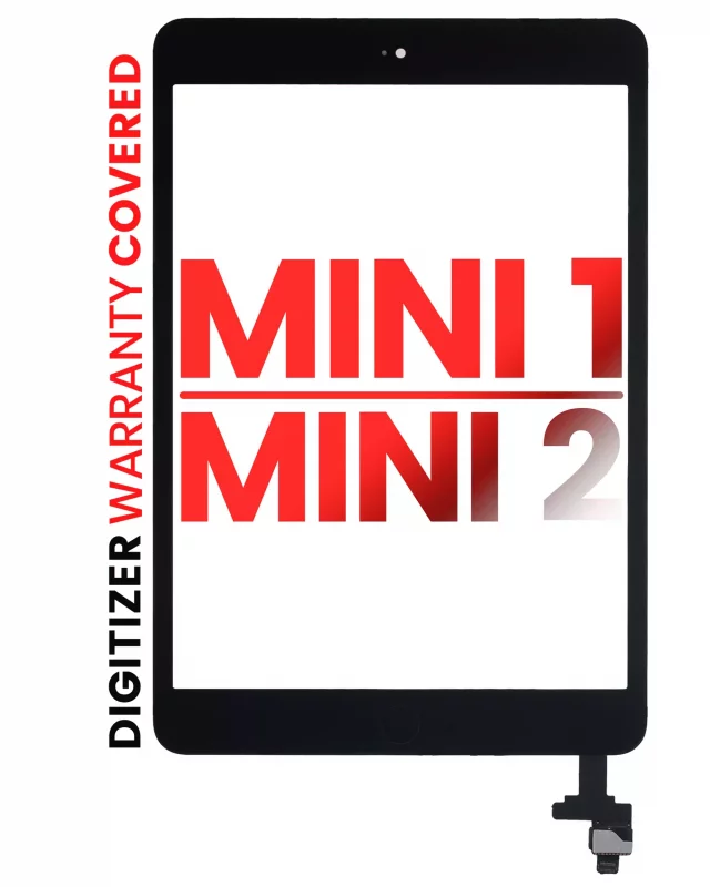 Touchscreen (Digitizer) Cu Chip IC Si Buton Home iPad Mini 1 / iPad Mini 2 AMPro XO7 (Black)