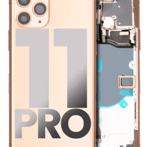 Carcasa Spate Sticla iPhone 11 Pro Pull A (Matte Gold)