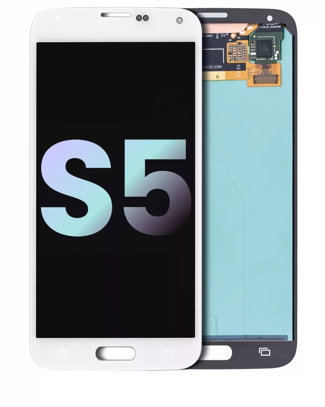 Display Telefon Samsung Galaxy S5 Service Pack (White) (Fara Rama)