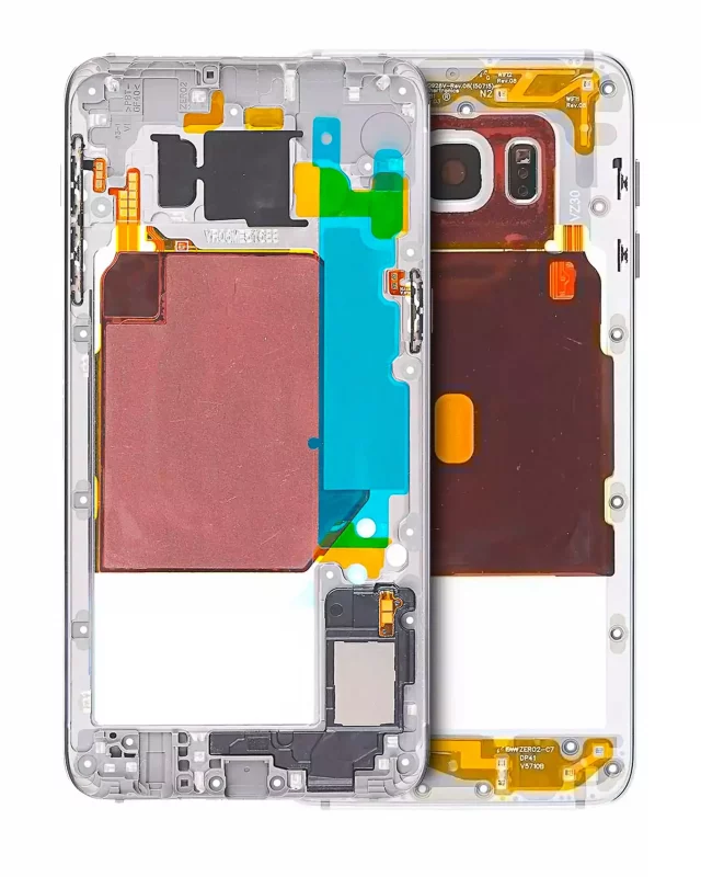 Carcasa Mijloc Samsung Galaxy S6 Edge Plus (White Pearl)