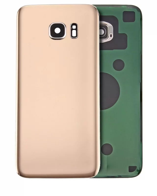 Capac Spate Sticla Samsung Galaxy S7 Edge Service Pack Original (Gold)