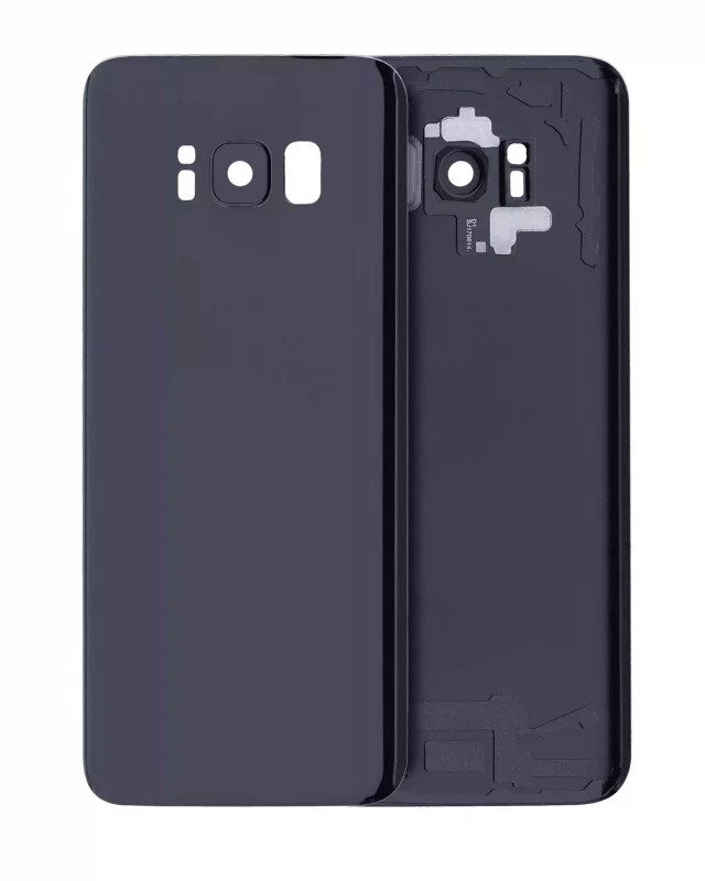 Capac Spate Sticla Samsung Galaxy S8 Service Pack Original (Midnight Black)