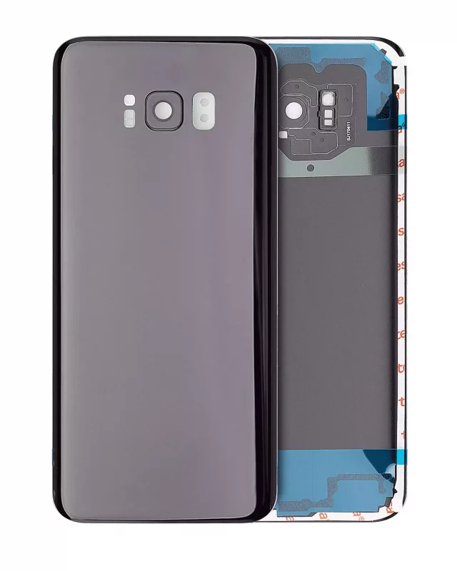 Capac Spate Sticla Samsung Galaxy S8 Plus AMPlus (No Logo) (Midnight Black)