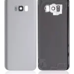 Capac Spate Sticla Samsung Galaxy S8 Plus AMPlus (No Logo) (Arctic Silver) – imaginea 2