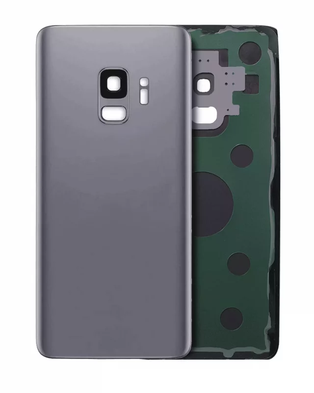 Capac Spate Sticla Samsung Galaxy S9 AMPlus (No Logo) (Titanium Gray)
