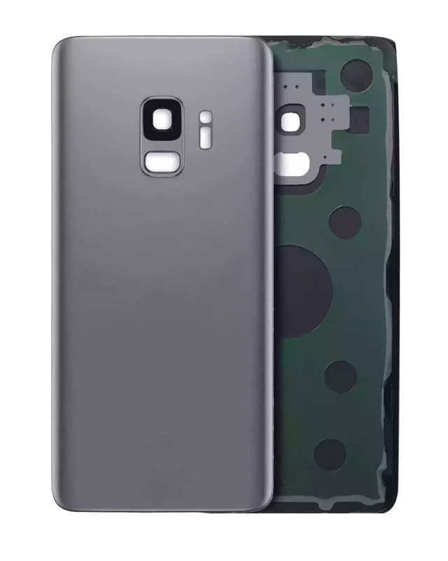 Capac Sticla Spate Cu Lentila Camera Samsung Galaxy S9 Service Pack (Titanium Gray)