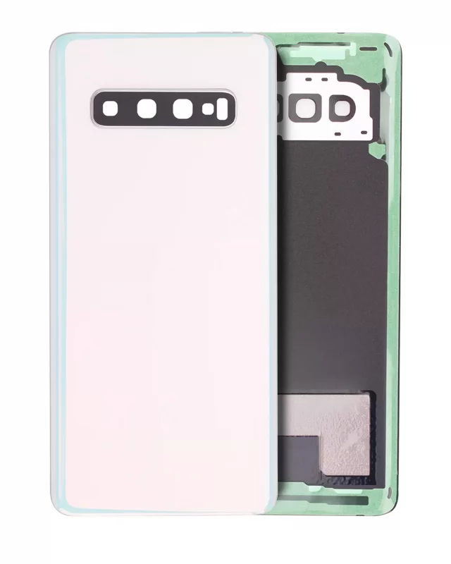 Capac Spate Sticla Samsung Galaxy S10 Service Pack Original (Prism White)