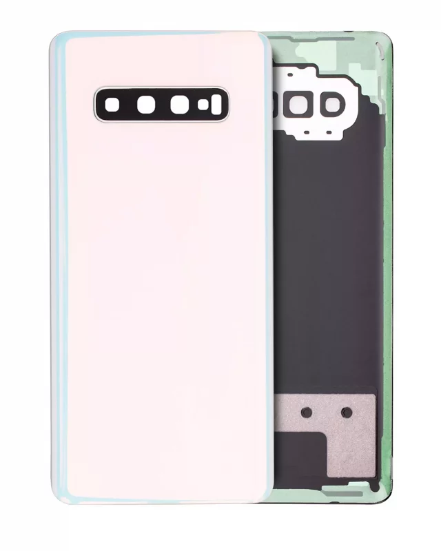 Capac Spate Sticla Samsung Galaxy S10 Plus Service Pack Original (Prism White)