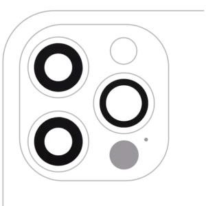 Sticla Camera Spate Cu Adeziv iPhone 12 Pro (3 Piece Set) (10 Pack) Premium