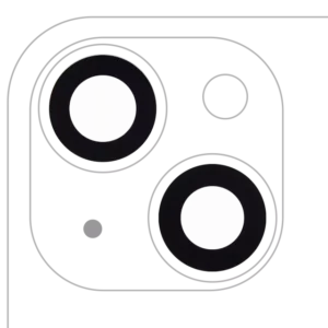 Sticla Camera Spate Cu Adeziv iPhone 14 / 14 Plus / 15 / 15 Plus (2 Piece Set) (10 Pack) Premium