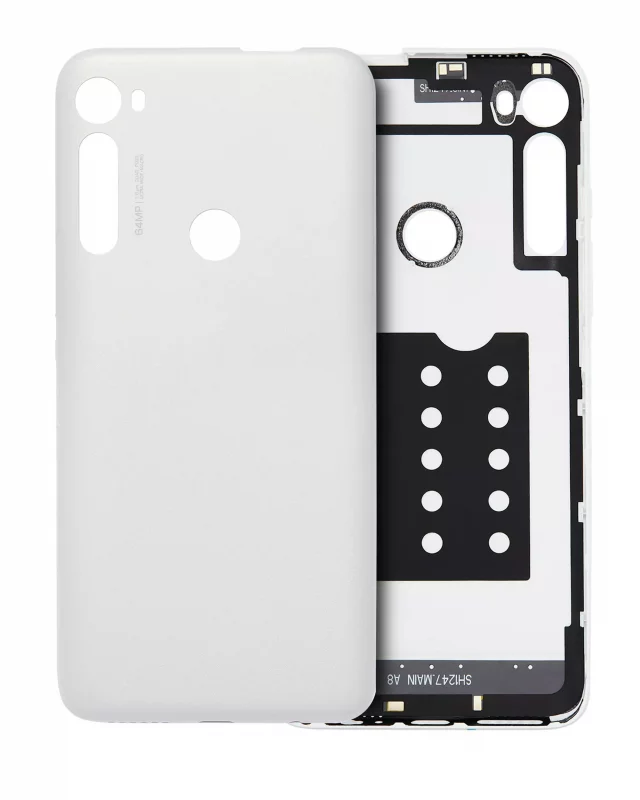 Capac Spate Sticla Motorola Moto One Fusion Plus (White)