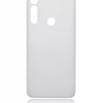 Capac Spate Sticla Motorola Moto G Fast Original (White Pearl) – imaginea 2