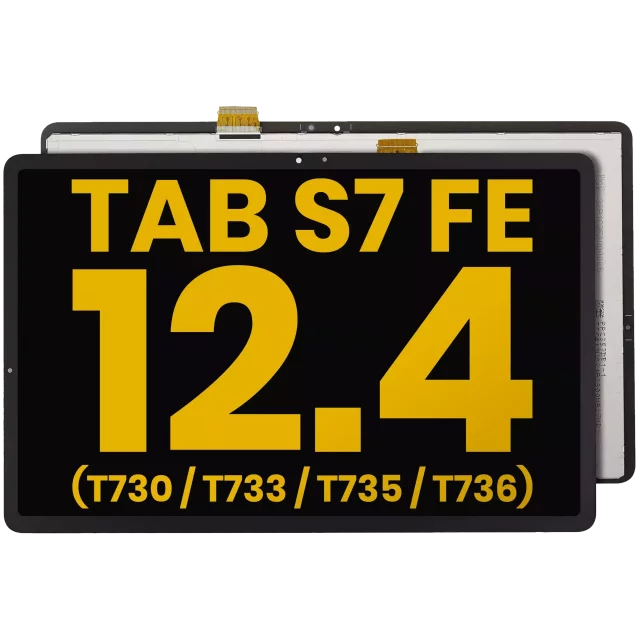 Display Samsung Galaxy Tab S7 FE 12.4″(T730 / T733 / T735 / T736) (2021) Refurbished (Black) (Fara rama)