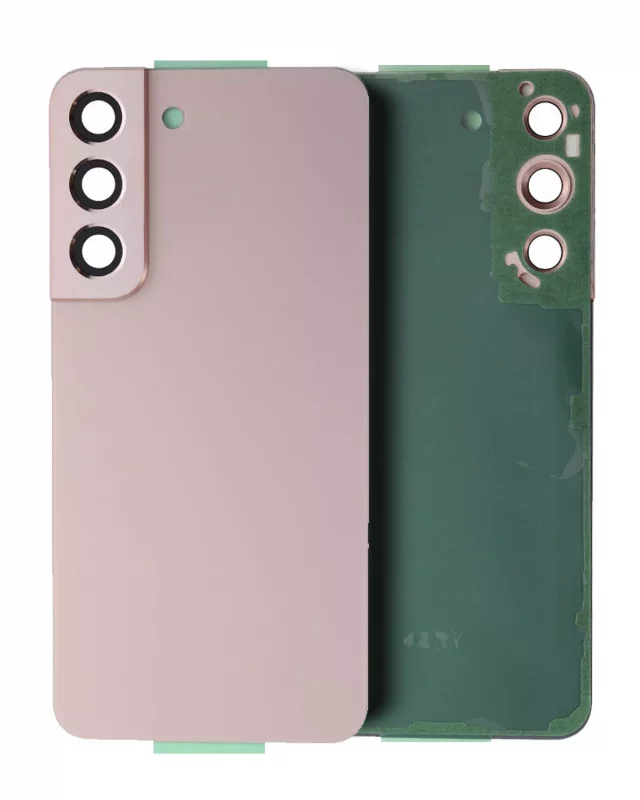 Capac Spate Sticla Samsung Galaxy S22 Service Pack Original (Pink Gold)