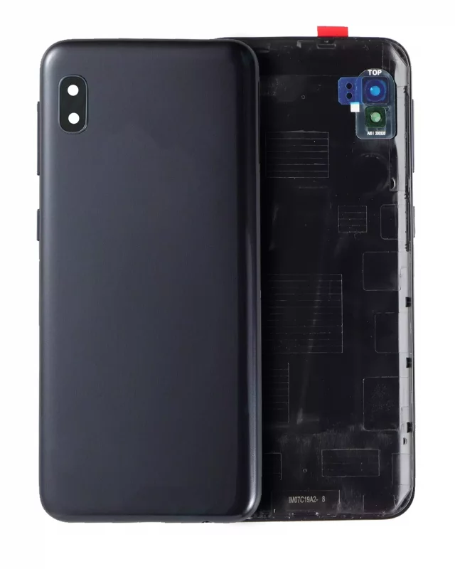 Capac Sticla Spate Cu Lentila Camera Samsung Galaxy A10E (A102 / 2019) (Black) Service Pack