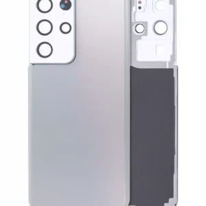Capac Spate Sticla Samsung Galaxy S21 Ultra Service Pack Original (Phantom Silver)