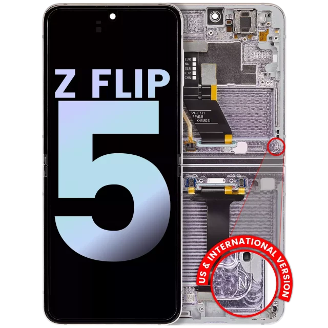 Display Samsung Galaxy Z Flip 5 5G Oled Service Pack (Lavander) (Inner)