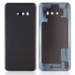 Capac Spate Sticla Cu Lentila Camera LG G8X ThinQ (Aurora Black) – imaginea 2