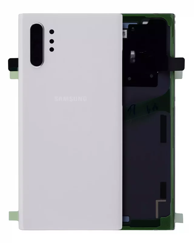 Capac Spate Sticla Samsung Galaxy Note 10 Plus Service Pack Original (Aura White)
