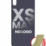 Capac Spate Sticla iPhone XS Max (No Logo) (Space Gray)