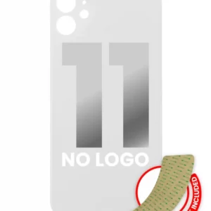 Capac Spate Sticla iPhone 11 (No Logo) (White)