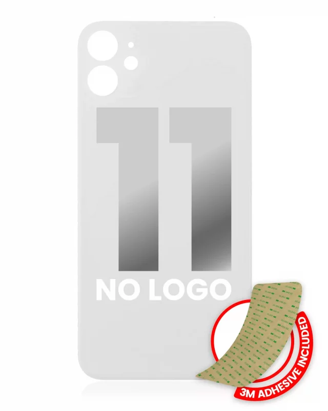 Capac Spate Sticla iPhone 11 (No Logo) (White)