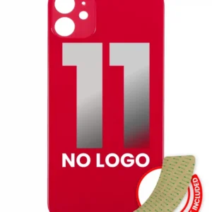 Capac Spate Sticla iPhone 11 (No Logo) (Red)