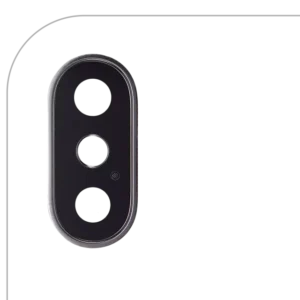 Lentila Camera Spate Cu Suport Si Rama iPhone X AMPlus (Silver) (10 Pack)