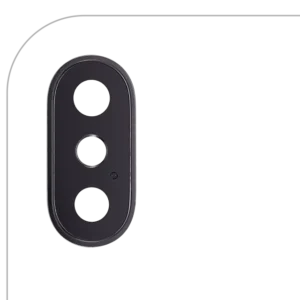 Lentila Camera Spate Cu Suport Si Rama iPhone X AMPlus (Space Gray) (10 Pack)