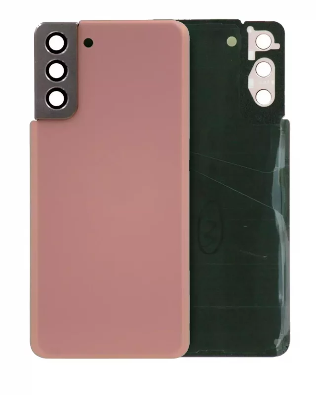 Capac Spate Sticla Samsung Galaxy S21 Plus Service Pack Original (Phantom Pink)