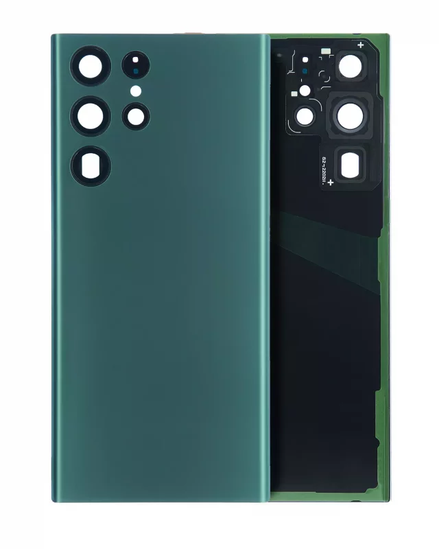 Capac Spate Sticla Samsung Galaxy S22 Ultra 5G Service Pack (Green)