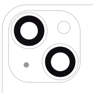 Sticla Camera Spate Cu Adeziv iPhone 14 / 14 Plus / 15 / 15 Plus (2 Piece Set) AMPlus (10 Pack)