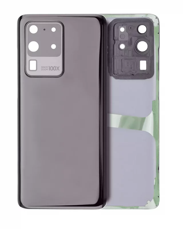Capac Spate Sticla Samsung Galaxy S20 Ultra 5G AMPlus (No Logo) (Cosmic Black)
