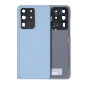 Capac Spate Sticla Samsung Galaxy S20 Ultra 5G AMPlus (No Logo) (Cloud Blue)