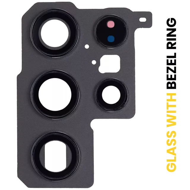 Lentilă cameră spate cu inel de protecție Samsung Galaxy S22 Ultra (Phantom Black)
