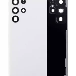 Capac Spate Sticla Samsung Galaxy S22 Ultra 5G AMPlus (No Logo) (White)
