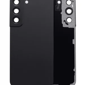 Capac Spate Sticla Samsung Galaxy S22 5G AMPlus (No Logo) (Phantom Black)